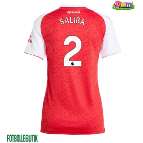 Arsenal William Saliba #2 Hemmatröja Kvinnor 2025-26 Kortärmad